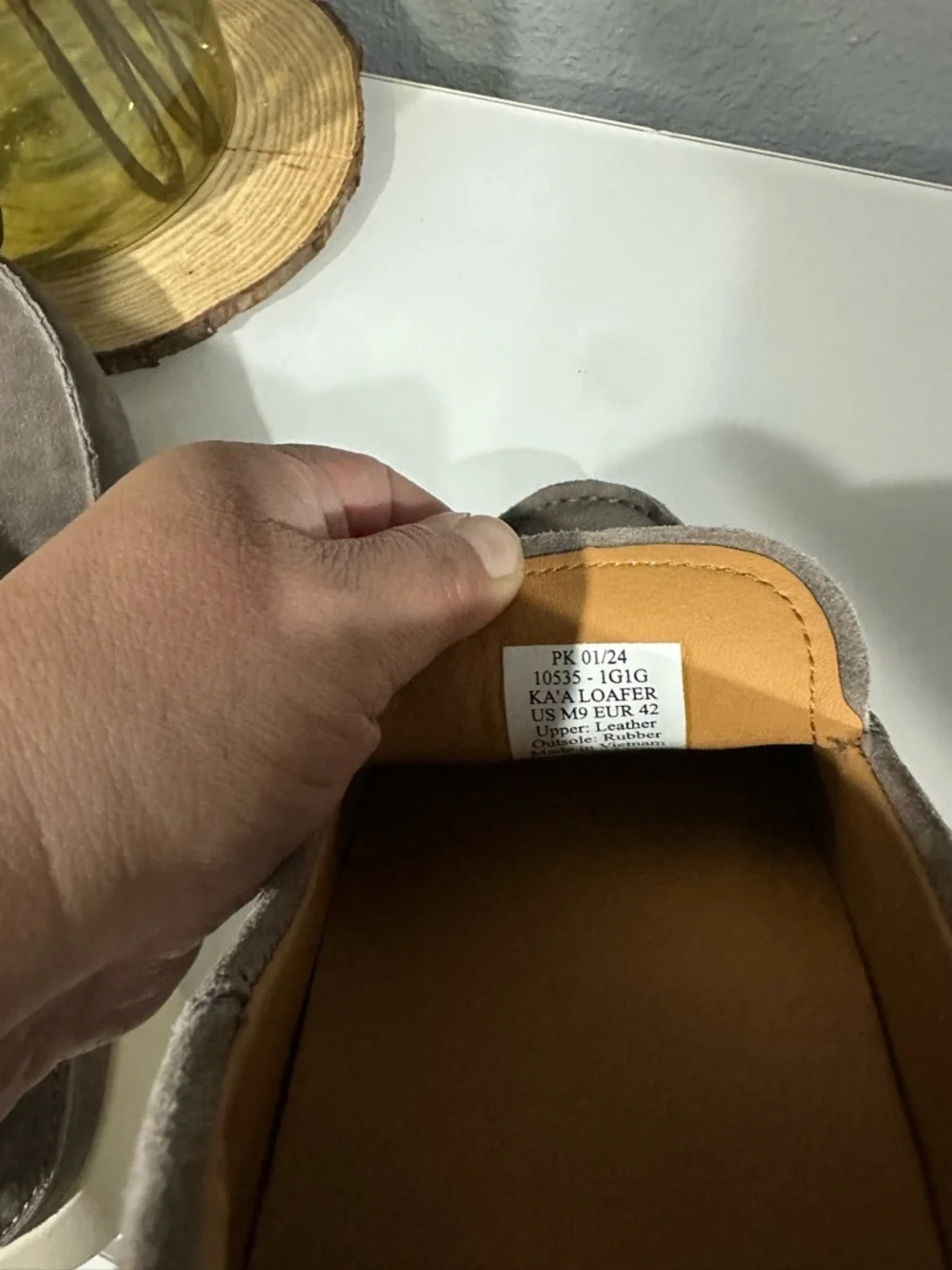 NEW! Men's Olukai Ka’a Loafers in Taupe Sz 9